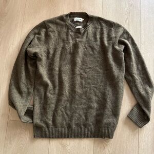 Taylor Stitch Olive V-Neck Sweater